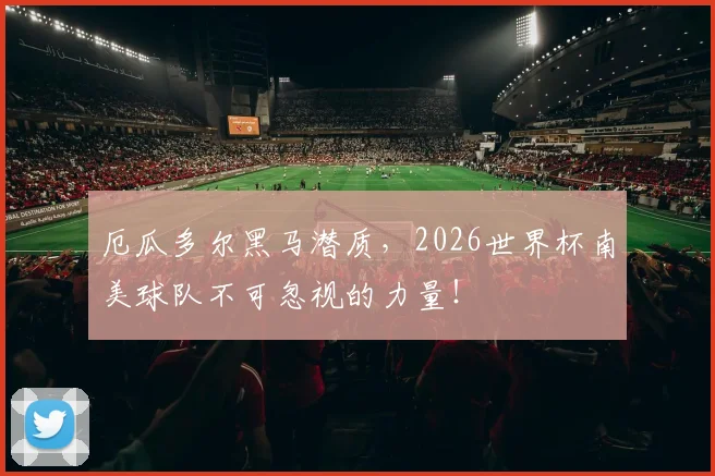 厄瓜多尔黑马潜质,2026世界杯南美球队不可忽视的力量!